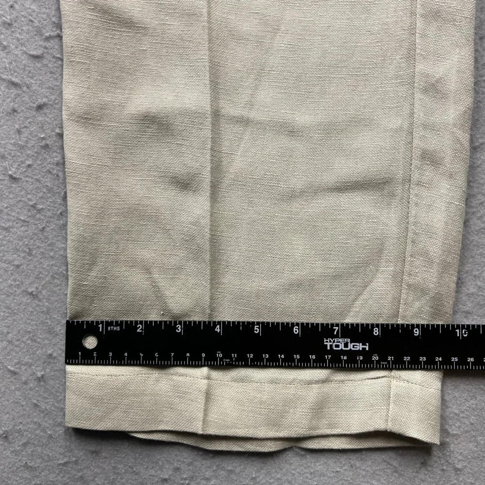 Tommy Bahama Mens 40x32 Linen Tencel Blend Pants Beige Khaki Relaxed Casual 2121